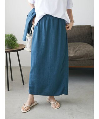 CRAFT STANDARD BOUTIQUE 【キナリノ別注】リネンレーヨンスカート Navy