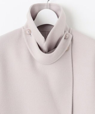 自由区 S ウールリバーダブルブレストコート ライトグレージュ