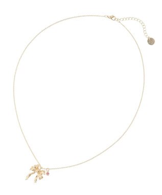 Maison de FLEUR カーリーリボンネックレス Gold