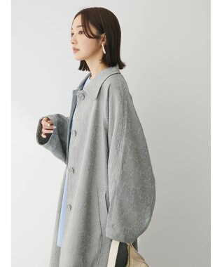 Green Parks ・ＥＬＥＮＣＡＲＥ　ＤＵＥ　ジャカードステンカラーコート Gray