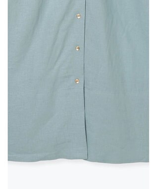 Te chichi レーヨンリネン共ベルトシャツワンピース グリーン