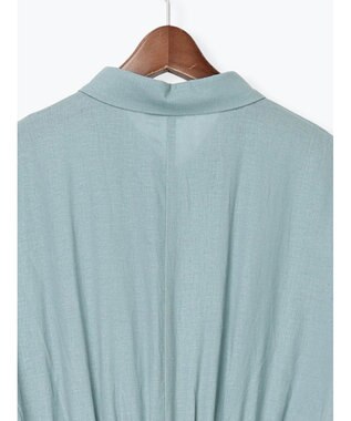 Te chichi レーヨンリネン共ベルトシャツワンピース グリーン