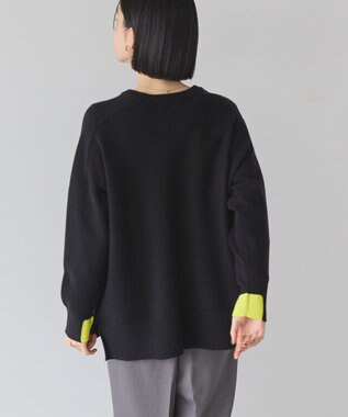 AMERICAN HOLIC バイパチラグランニットプルオーバー Black