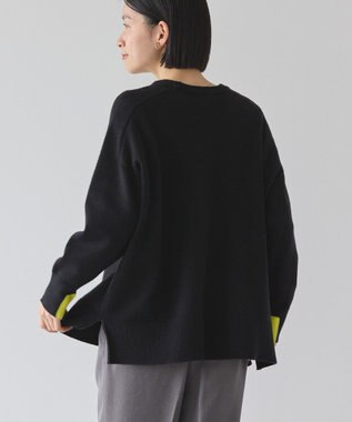 AMERICAN HOLIC バイパチラグランニットプルオーバー Black