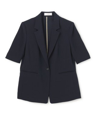 BEIGE， 【Lsize・セットアップ対応】CINDY / ハーフスリーブジャケット Navy