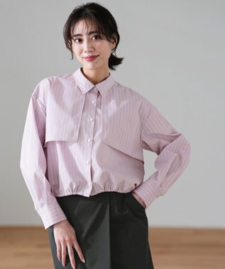 ANY SIS S クロップドヨークハオリ シャツ