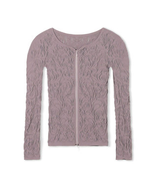 Chacott 【ノーソーイングニット】バレリーナネックジップトップ