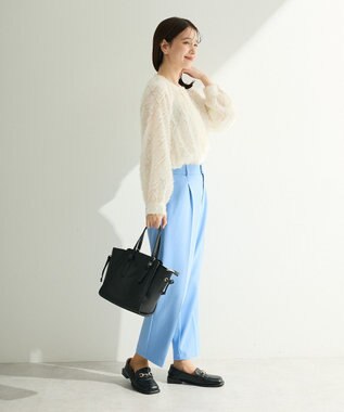 Green Parks Ｏ．フサフサ２ｗａｙボウタイブラウス Off White