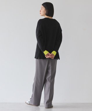 AMERICAN HOLIC バイパチラグランニットプルオーバー Black