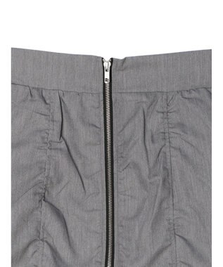 Green Parks ・ＥＬＥＮＣＡＲＥ　ＤＵＥ　シャーリングＷーＺＩＰスカート Gray