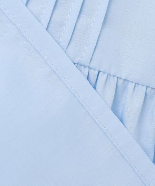 組曲 KIDS 【150-160㎝】レースペプラム ブラウス サックスブルー