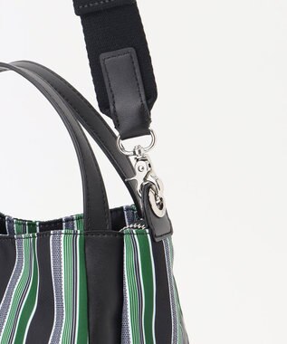 Y'SACCS マルチストライプ すっきりトート Sサイズ グリーン
