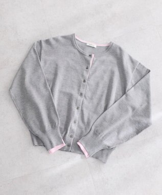 earth music&ecology 【予約】カラーコンビニットカーディガン グレー