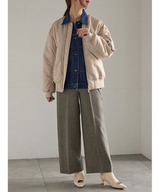 Te chichi MA-1ブルゾン ライトベージュ