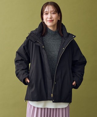 ANY 撥水フーデットダウンコート ブラック