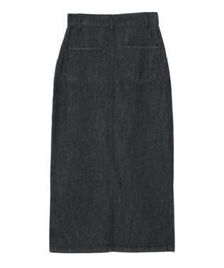 CRAFT STANDARD BOUTIQUE ラップ風デニムスカート Black