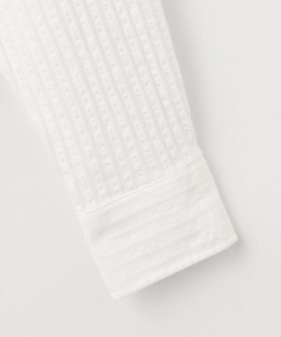 JOSEPH ABBOUD 【イージーケア】オーガニックコットンプリッセ シャツ ホワイト系