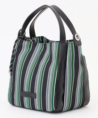 Y'SACCS マルチストライプ すっきりトート Sサイズ グリーン
