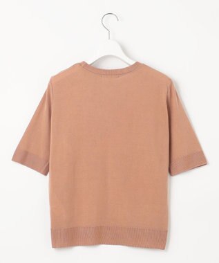 自由区 L 【アンサンブル対応・洗える】マラケシュフラワープリント半袖 ニットプルオーバー マルチ