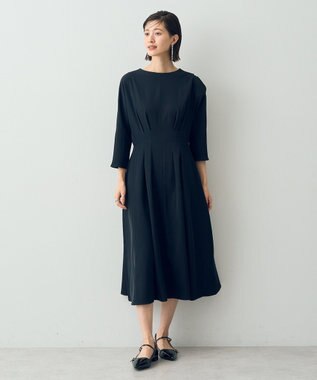 YECCA VECCA タックデザインドレス Ivory