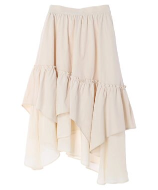earth music&ecology イレヘムティアードスカート Ivory
