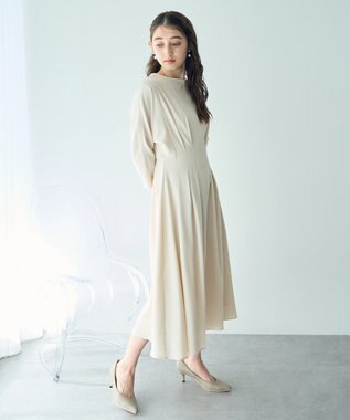 YECCA VECCA タックデザインドレス Ivory