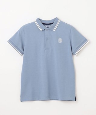 J.PRESS KIDS 【140-170cm】カノコ 半袖ポロシャツ サックスブルー系