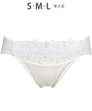 Wing ショーツ KB2060とペア 綿混素材（身生地部） やさしいはきごこち ナチュラルアップブラ はきこみ丈あさめ KF3360 ウイング／ワコール アイボリー