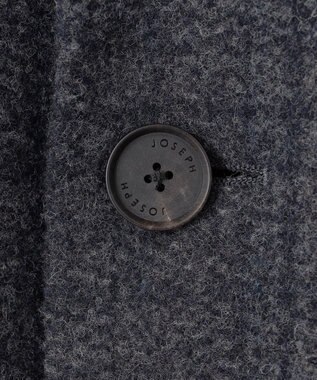 JOSEPH HOMME ニードルパンチグレンチェック　シングルブレストトレンチコート ネイビー系3