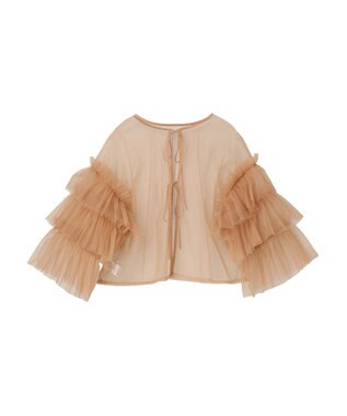 Green Parks ・ＥＬＥＮＣＡＲＥ　ＤＵＥ　２ｗａｙチュールブラウス Beige