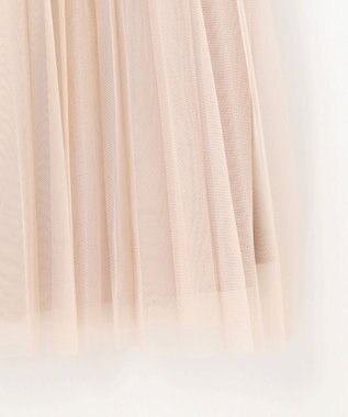 組曲 【WEB限定・KUMIKYOKU NAVY】ジャージーコンビ ギャザーチュール ワンピース ベージュ系