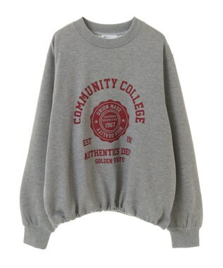 CRAFT STANDARD BOUTIQUE カレッジプリントプルオーバー Gray Mixture