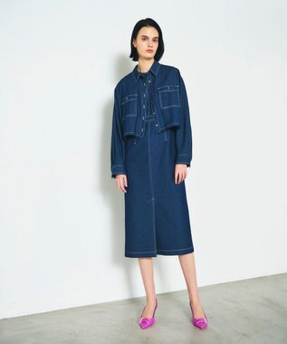 GRACE CONTINENTAL セットデニムワンピース インディゴ