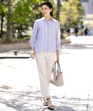 J.PRESS LADIES 【2点セット・A4サイズ収納可】MULTIトートバッグ ライトグレージュ×モカ系