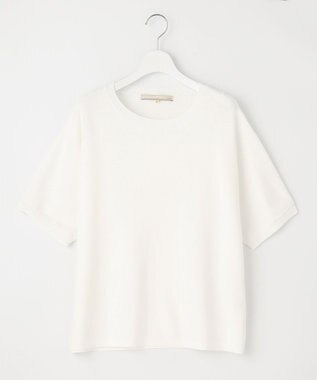 自由区 【好評につき新色追加・9色展開・洗える・XSサイズあり】クレープストレッチドルマン ニット アイボリー系