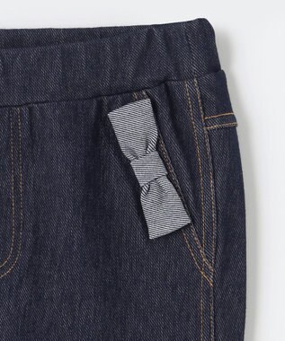組曲 KIDS 【110-140㎝】デニムニット パンツ ネイビー