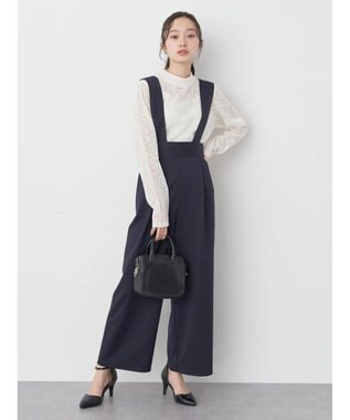 earth music&ecology ２ｗａｙハイウエストパンツ Navy