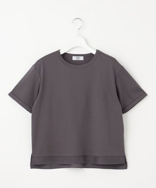 J.PRESS LADIES L 【接触冷感】コットンスムース カフス袖 カットソー スレート系