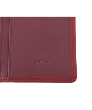 genten ウールシープソフト 二つ折り財布 ワイン