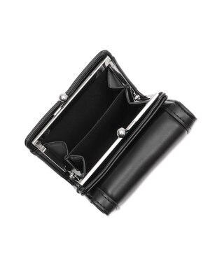 WEGO フラワーガマ口ウォレット ブラック