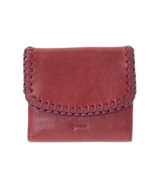 genten ウールシープソフト 二つ折り財布 ワイン