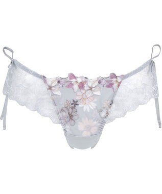 WACOAL Tバック ショーツ 【重力に負けないバストケアBra】 はきこみ丈あさめ BRB414とペア レディース PRA414 /ワコール チャコールグレー