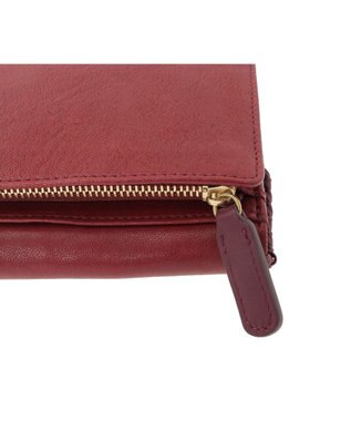 genten ウールシープソフト 二つ折り財布 ワイン