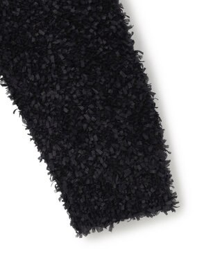 23区 【GOLD LABEL】リボンモールツイード ニットカーディガン ブラック系