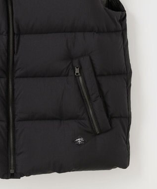 JOSEPH ABBOUD MOUNTAIN 【サステナブル/軽量/8ポケット/JAPANファブリック】ライトナイロンワッシャー アウトドアダウンベスト ブラック系