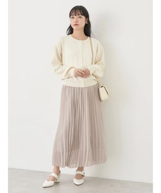 earth music&ecology ＵＶカット加工　ベーシックカーディガン Off White