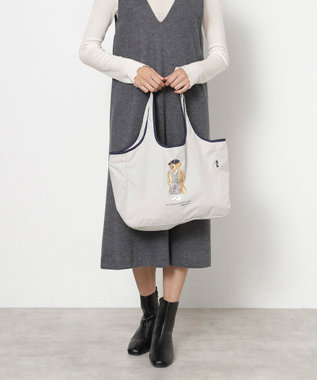 MOONBAT POLO RALPH LAUREN(ポロ ラルフローレン) ポケッタブルレインバッグ SEASON BEAR ポロベア ライトグレー