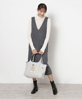 MOONBAT POLO RALPH LAUREN(ポロ ラルフローレン) ポケッタブルレインバッグ SEASON BEAR ポロベア ライトグレー