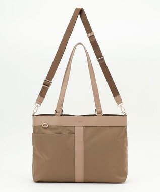 LA BAGAGERIE コンビ2WAYトートバッグ Mサイズ ベージュ