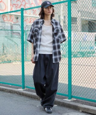 WEGO 【ユニセックス着用ITEM/SMLサイズ展開】イージーサーカスパンツ デニムブラックソノタ